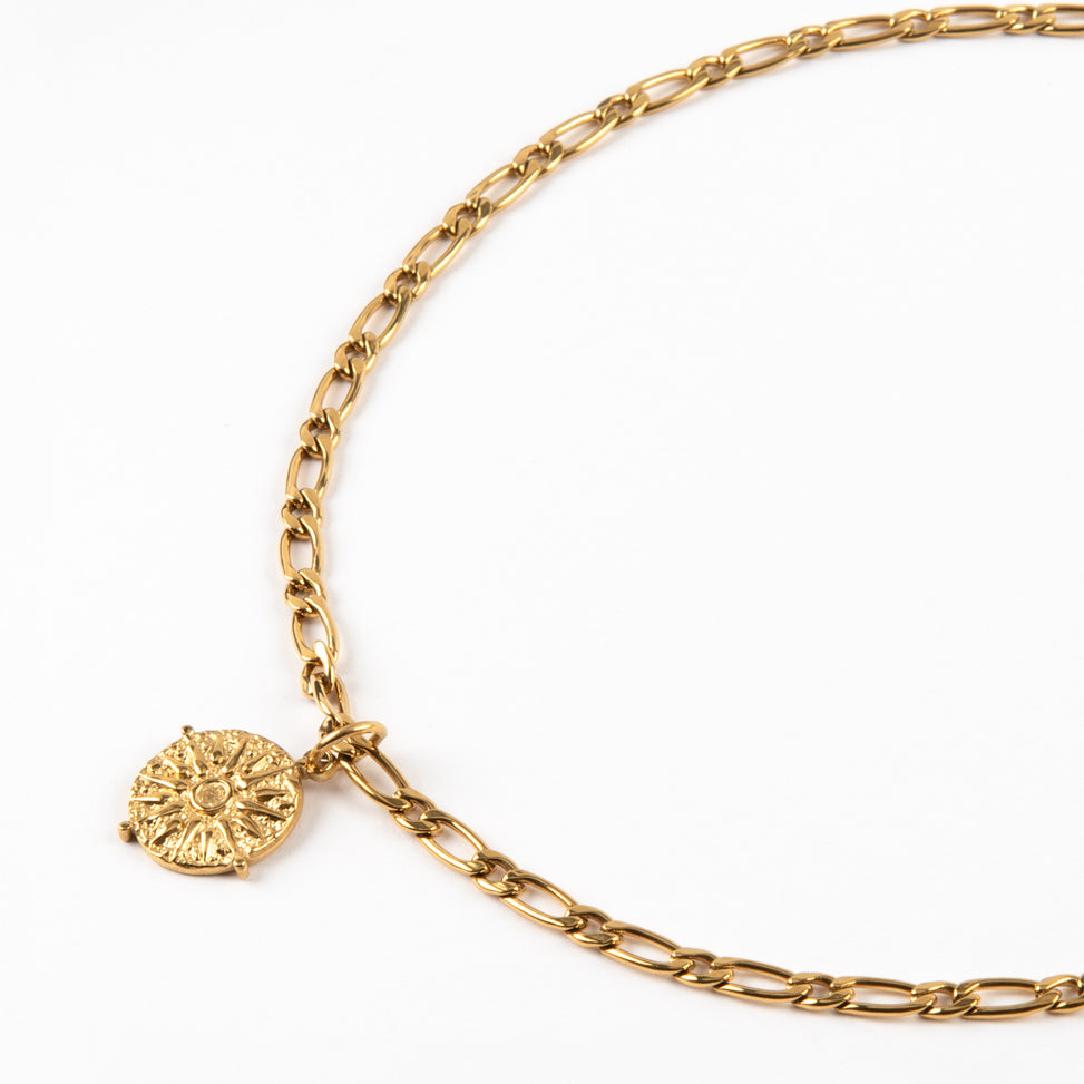 Yasmin Gold Plated Pendant Necklace