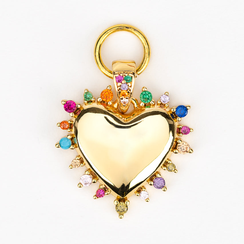 Gold Plated Heart Charm