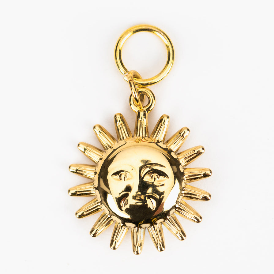 Gold Plated Sun Charm