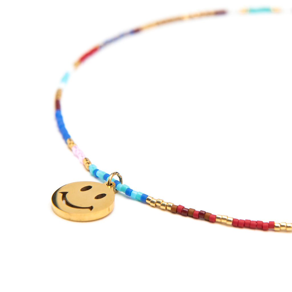 Fine Beaded Smile Necklace