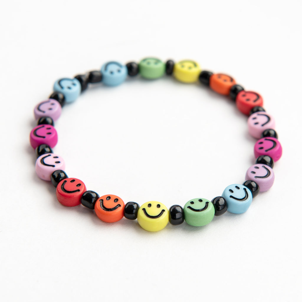 Peachy + Wild Multi Smile Rainbow Bracelet