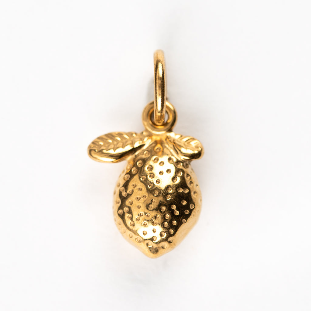 Gold Plated Mini Lemon Charm