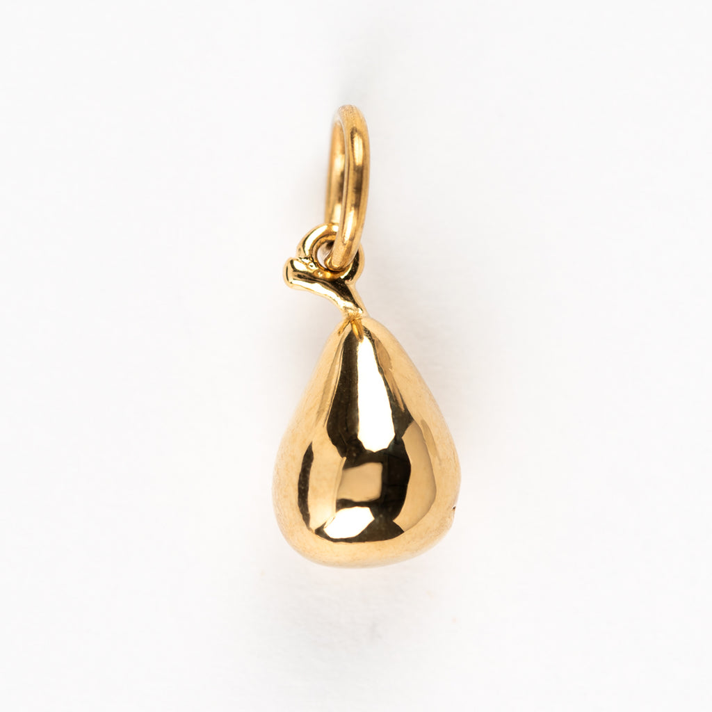 Gold Plated Mini Pear Charm