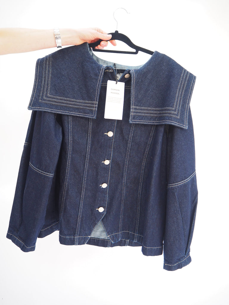 New With Tags Damson Madder Denim Jacket Size UK20