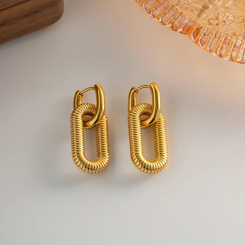 Clemence Gold Plated Drop Earrings