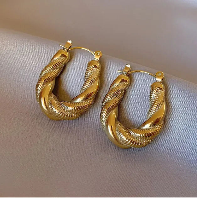 Lyla Gold Plated Hoop Earrings