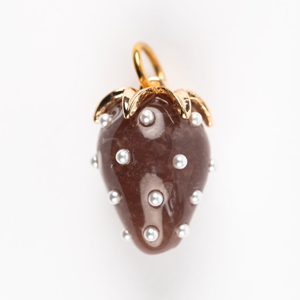 Brown Strawberry Charm