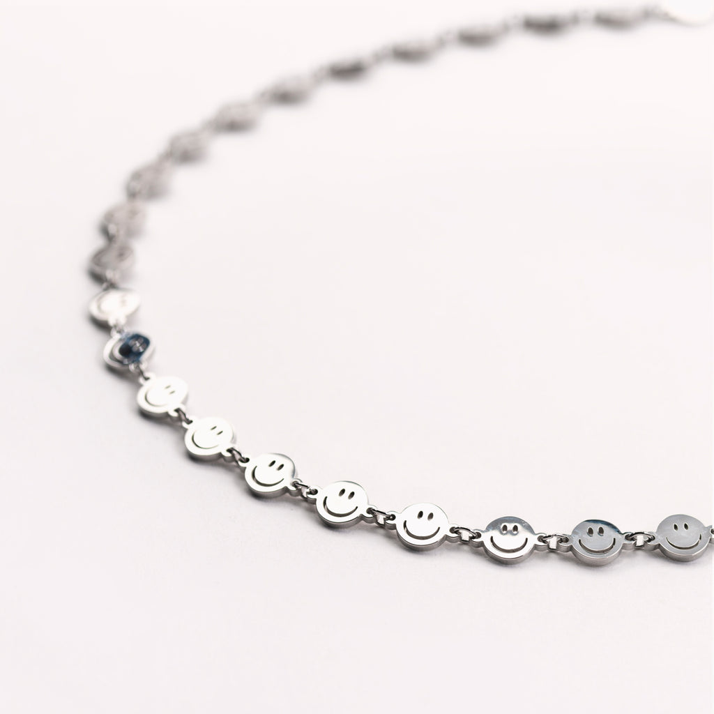 Silver Multi Smile Necklace