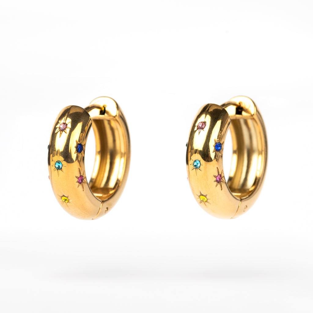 Millie Gold Plated Hoop Earrings