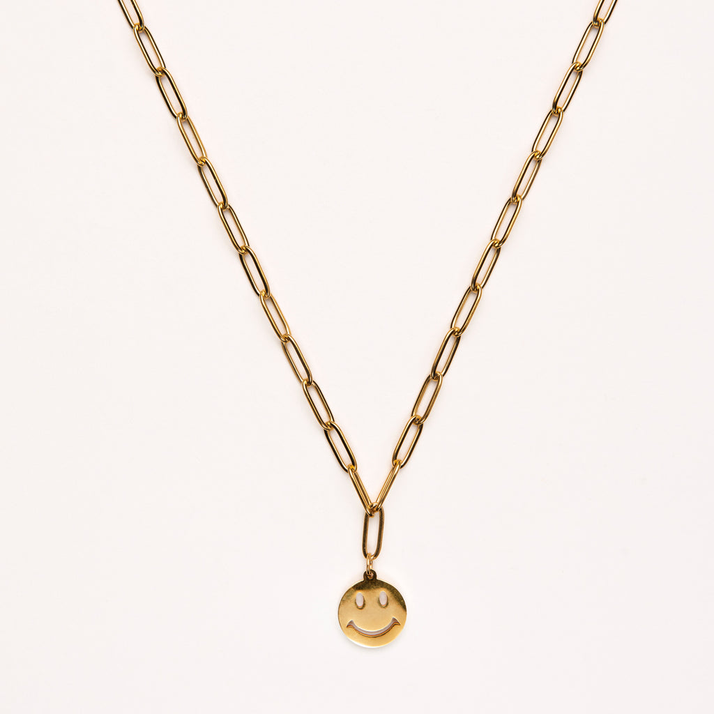 Gold Plated Smile Necklace