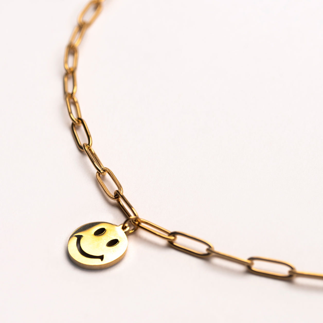 Gold Plated Smile Necklace – Raf and Grace