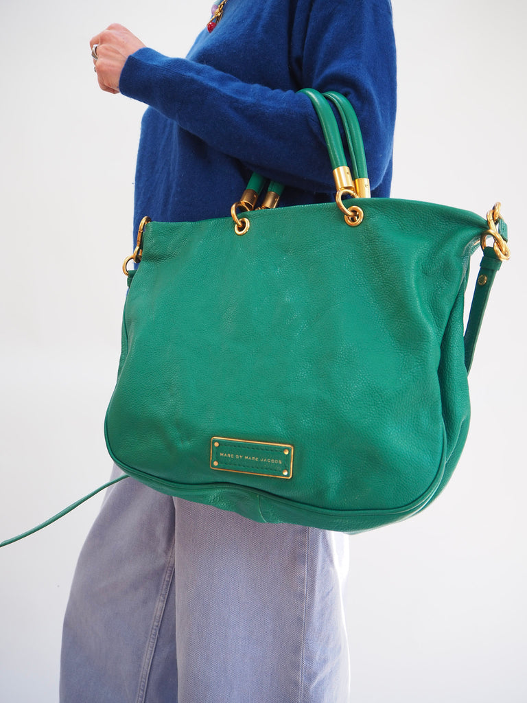 Preloved Marc Jacobs Green Leather Shoulder Bag