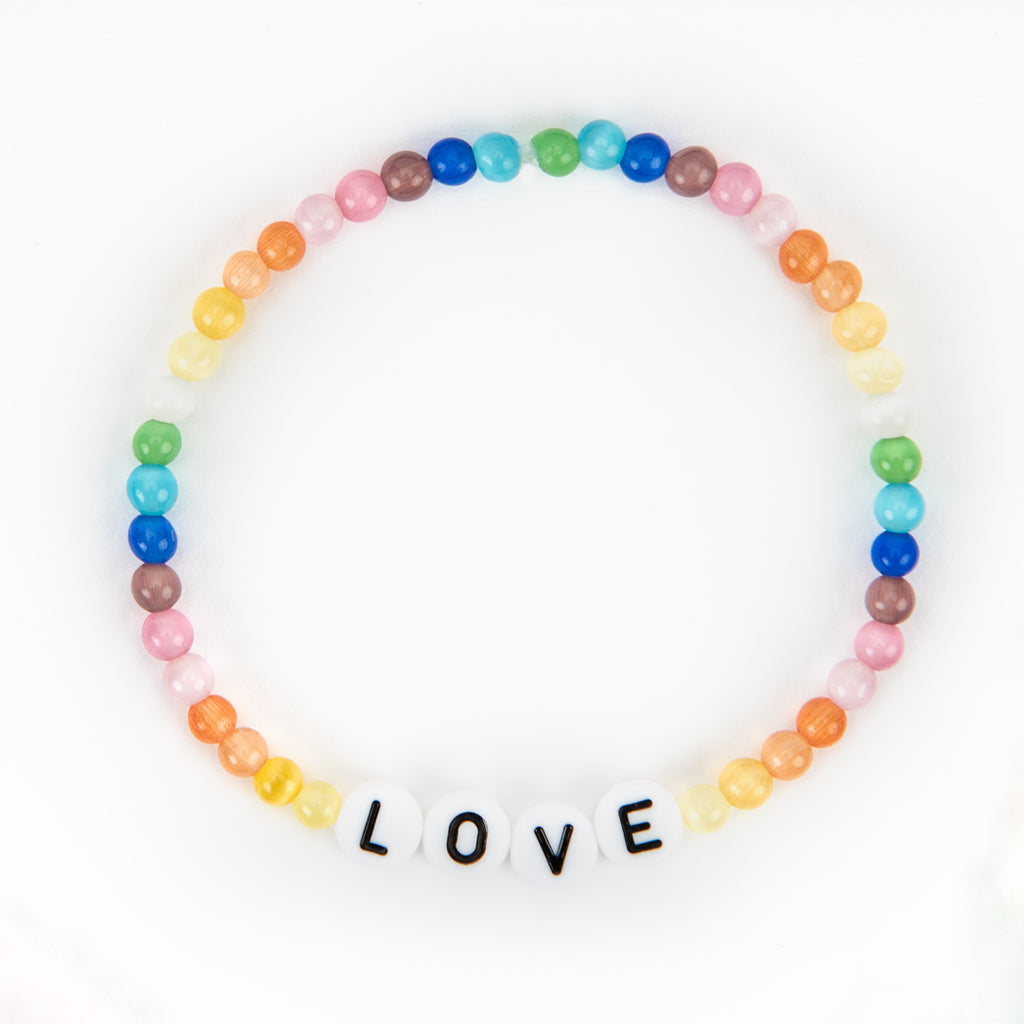 Peachy + Wild Moonstone LOVE Bracelet