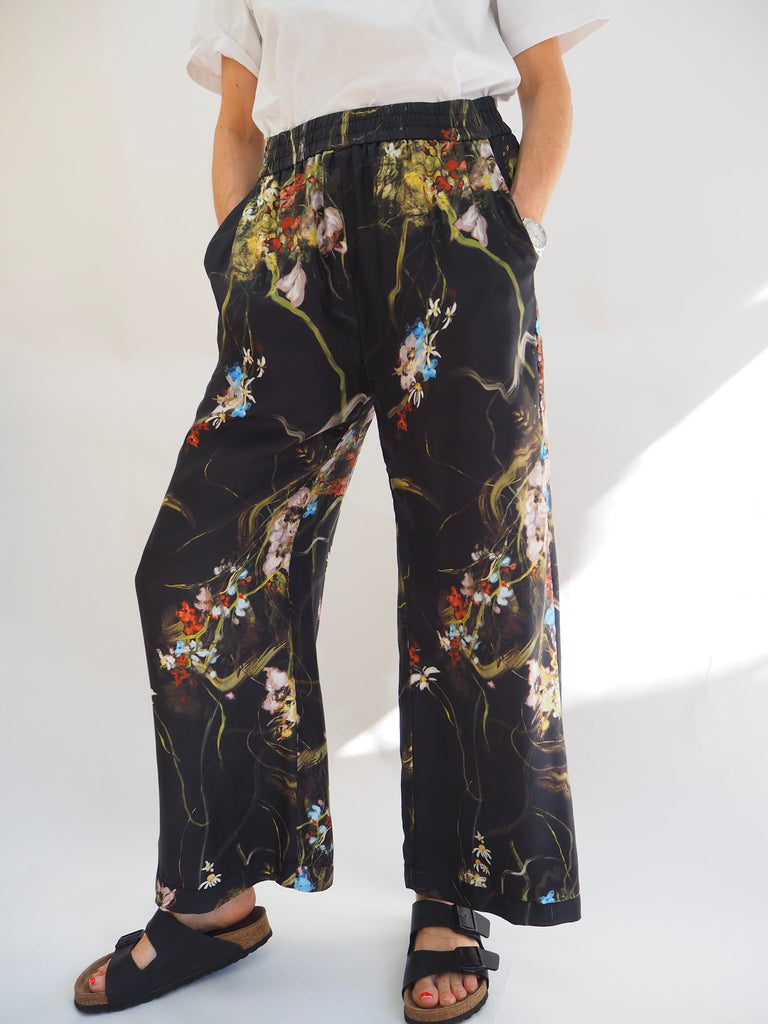 Preloved Munthe Printed Trousers Size Medium 