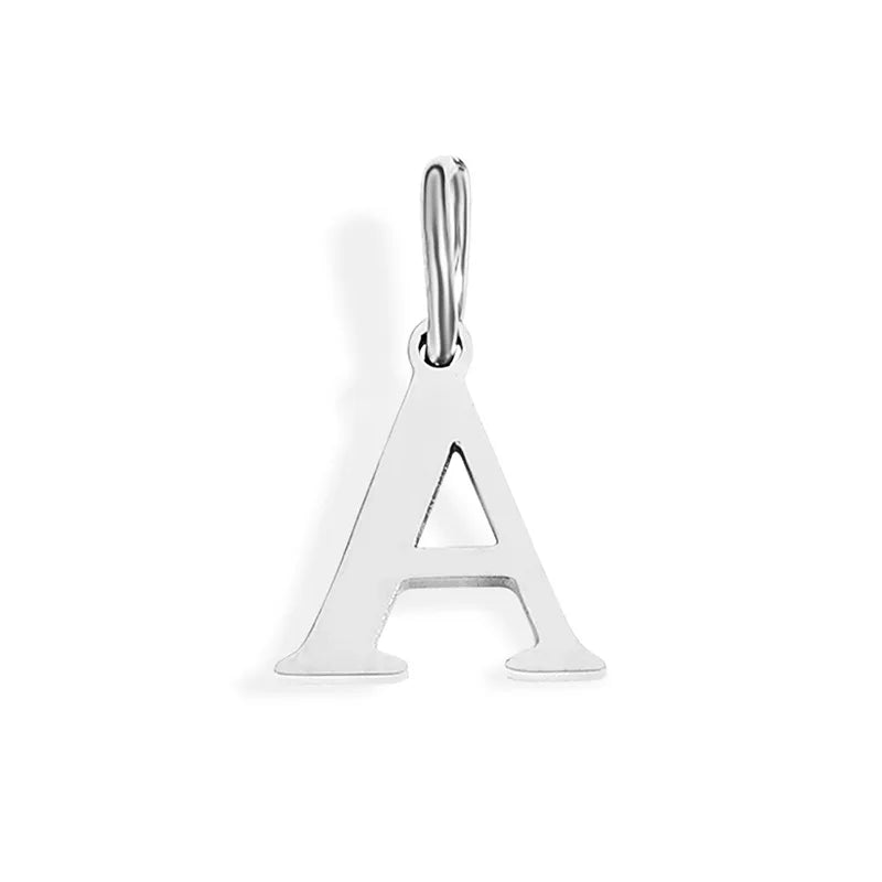 Silver Initial Charm