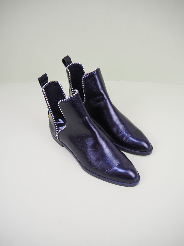 Preloved Zara Leather Boots Size 39/UK6