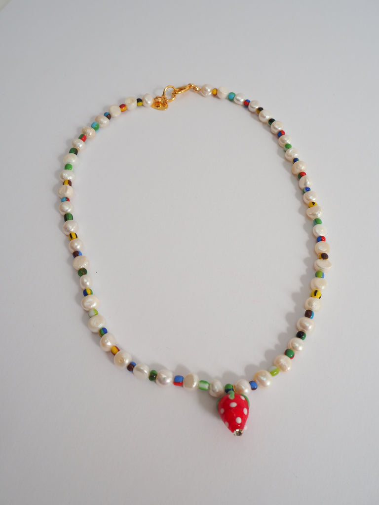 Holy Recycle Fresita Water Pearl Necklace