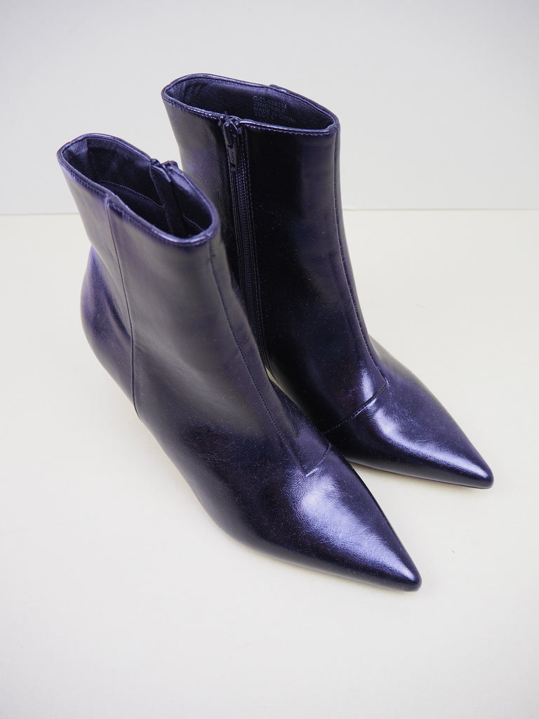 Preloved Topshop Black Ankle Boots Size UK7