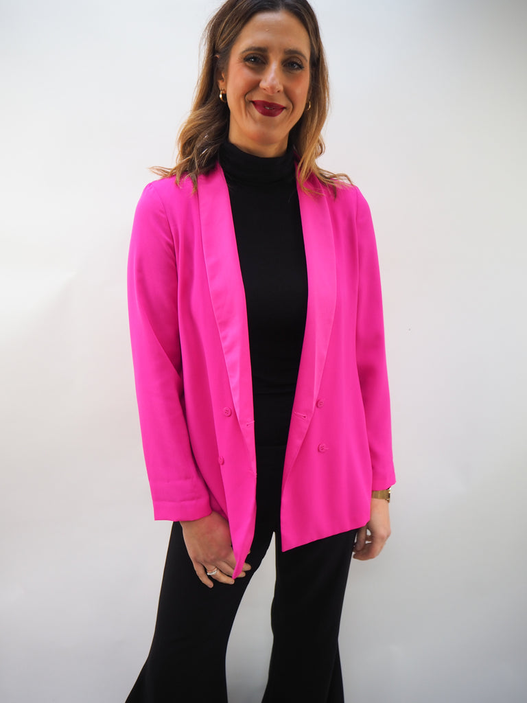Preloved Topshop Pink Blazer Jacket Size UK12